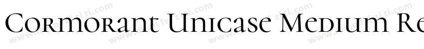 Cormorant Unicase Medium Regular字体转换